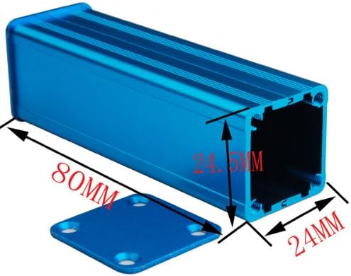 Flyallsky 1pce 0.96"X0.94"X3.15"(W X H X L) Split body New Blue Aluminum Electronic Box Enclousure Case DIY