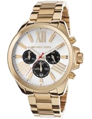 Womens Wren Chronograph White Dial Gold Tone IP Stainless Steel