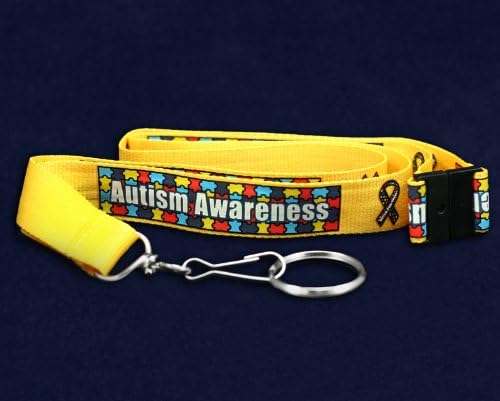 Autism Awareness Breakaway Lanyards (Wholesale Pack - 25 Lanyards)