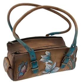 Anuschka Multi Compartment Satchel Leather Handbags