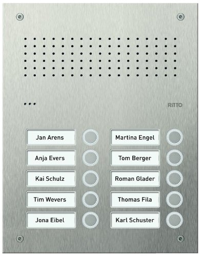 Ritto RGE1812225 Acero Pur Edelstahl-T&uuml;rSt&uuml;ck 10WE (2x5)