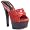 601-BUNNY, Color: RED, Women's US Size 5 / 6" Heel Sandal.