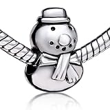 Christmas Beads Christmas Snowman Gift Charm Bead - Pandora Bead & Bracelet Compatible