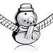 Christmas Beads Christmas Snowman Gift Charm Bead - Pandora Bead & Bracelet Compatible