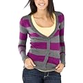 Mossimo Supply Co. Juniors Boyfriend Cardigan - Purple Stripe