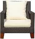 Strathwood Camano All-Weather Wicker Arm Chair With Cushion