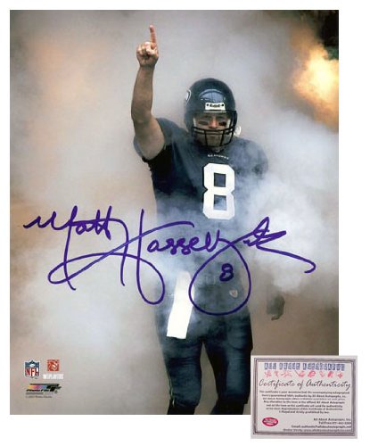 Matt Hasselbeck Autographed 16x20 Photo - Seattle Seahawks Fog Entrance