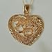 Silver and In a delicate golden Heart, Hebrew and Arabic together for one word The Song of Solomon: "I am for my Lover and my Lover is for me"