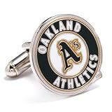 Oakland A's MLB Logo'd Executive Cufflinks w/Jewelry Box