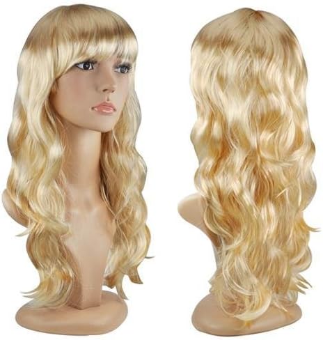 World Pride Sexy Long Curly Hair Wig Chic Wavy Full Wigs (Blonde)