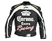 Joe Rocket Corona Racing Superstock Replica Mens Textile Motorcycle Jacket Black/White/Yellow XL