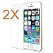 (2 Pack) iPhone SE Screen Protector, [0.2mm] Ultra Thin Premium Tempered Glass Screen Protector for iPhone 5s / iPhone SE / iPhone 5- Anti-glare,Anti-Fingerprint,Anti-scratch/ Shatterproof
