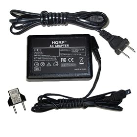 HQRP Replacement AC Adapter / Charger for JVC GR-D347U / GRD347U Camcorder with USA Cord & Euro Plug Adapter