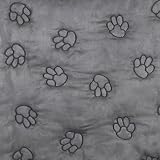 Guardian Gear Polyester Pawprint Pet Car Seat Cover, Charcoal