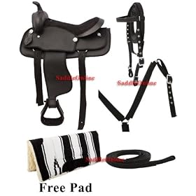 Synthetic Black Horse Saddle Tack Pad 12 18 Synthetic Black Horse Saddle Tack Pad 12-18