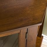 IMAGE OF Southern Enterprises MS9872 Thomas Corner Media TV Stand, Walnut