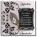 Kondolenzkarten mit Spr&uuml;chen und Blumen