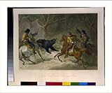 Historic Print (L): Native Californians lassoing a bear / F.O.C. Darley, fecit ; Francis Holl, sculp.