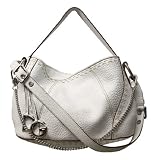 Dolce & Gabbana White Pebbled Leather DG Charmed Handbag BB1795-A1138-80001