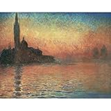 Claude Monet (Sunset in Venice) Art Poster Print
