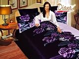 Diana - Violet - Duvet Cover Bed in Bag - Queen Bedding Set - DI285Q