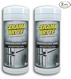 (2 Pack) Cerama Bryte Stainless Steel Cleaner Polish Cleaning Wipes, 2 x 35-ct