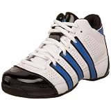 adidas Little Kid/Big Kid Commander TD LT Basketball Shoe,White/Bright Blue/Black,5 M US Big Kid