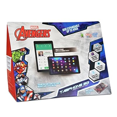 Disney Tablet Marvel Avengers (7 inch, 8GB, Wi-Fi + 3G + Voice Calling + Dual Sims), Black
