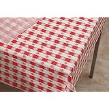 Hoffmaster 114001 Plastic Tablecover Roll, 300' Length x 40" Width, Red Gingham