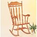 Arrow Back Rocker Chair in Oak Finish By Coaster Furniture