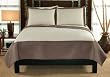 Barclay Full / Queen Size Quilt with 2 Shams Tan / Cream