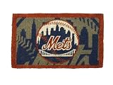 New York Mets MLB Bleached Welcome Mat Doormat