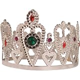 Plastic metalic Queen of Hearts crown