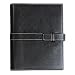 Day-Timer 49359 Organizer starter set pebble-grain leather binder, 5-1/2x8-1/2, black