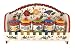 5PC SPICE RACK W/ WOOD RACK W/ HOOKSFRUTTI DECOR