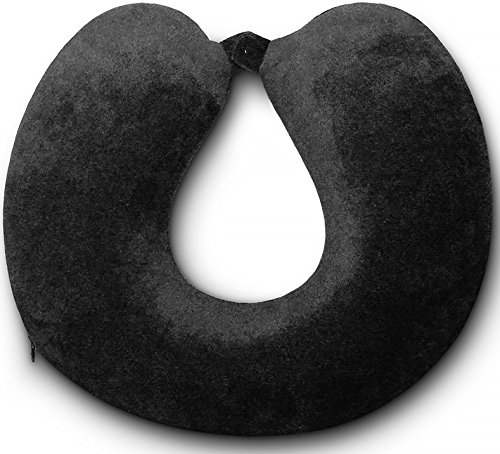Travel Pillow - Kohbi Travel Bliss Memory Foam Neck Pillow - Premium Ergonomic Neck Support Pillow - BEST Neck Rest Pillow, Airplane Pillow - Luxurious Washable Velour Cover with Snap - Gray Travel Pillow - Kohbi Travel Bliss Memory Foam Neck Pillow - Premium Ergonomic Neck Support Pillow - BEST Neck Rest Pillow, Airplane Pillow - Luxurious Washable Velour Cover with Snap - Gray