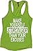Orange Arrow Women's Stronger Than Your Excuses Racerback Tank
