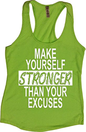Orange Arrow Women's Stronger Than Your Excuses Racerback Tank