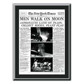 NY Times Moon Landing plaque