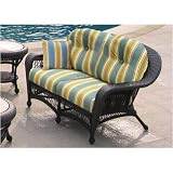 North Cape Cambridge Resin Wicker Loveseat - Espresso