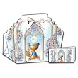 12 First Holy Communion Bombonieras with Thank You Cards in Spanish: Pre-Packaged, 4x4.5", Envelopes Included, Made in Italy!