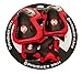 Punisher Skateboards Boys Elbow, Knee, and Wrist Pad Set for Skateboarding or BMX, Youth Ages 8+, Red