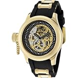 Russian Diver Skeleton Silver Dial Manual Mechanical Black Rubber Strap