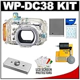 Canon WP-DC38 Waterproof Underwater Housing Case with Battery + Weights + A ....