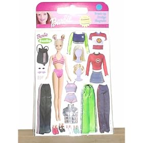 Barbie Funky Dress-up Fridge Magnets
