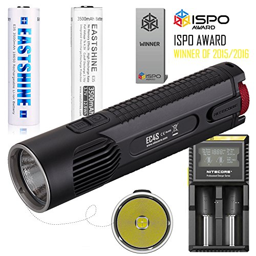 Bundle: nitecore ec4s 2150 lumens cree xhp50 led flashl…