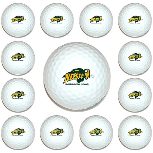 North Dakota State Bison Dozen Pack Of Golf Balls From Team Golf