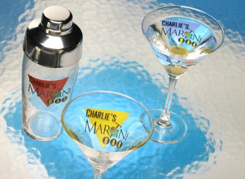 Personalized 10 oz. Martini Glasses - Set of 2