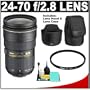 Nikon 24-70mm f/2.8G ED AF-S Zoom-Nikkor Lens with HB-40 Hood & Pouch Case + Nikon 77mm NC Filter for D3, D300, D3x, D7000, D300s, D5000, D3000, D3100, D60, D90 & D40 Digital SLR Cameras