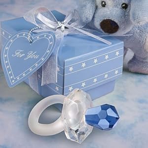 Choice Crystal Blue Pacifier Favors, 120